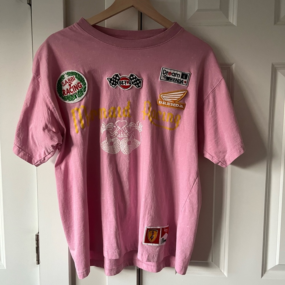 Sabbi pink mermaid racing tee xxs
